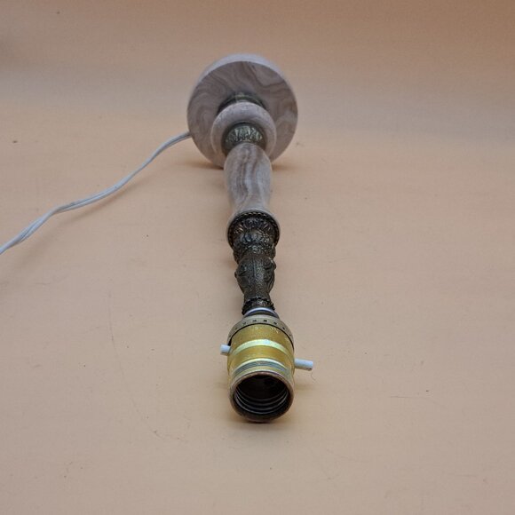 Vintage Brass & Marble Table Lamp - Picture 11 of 11